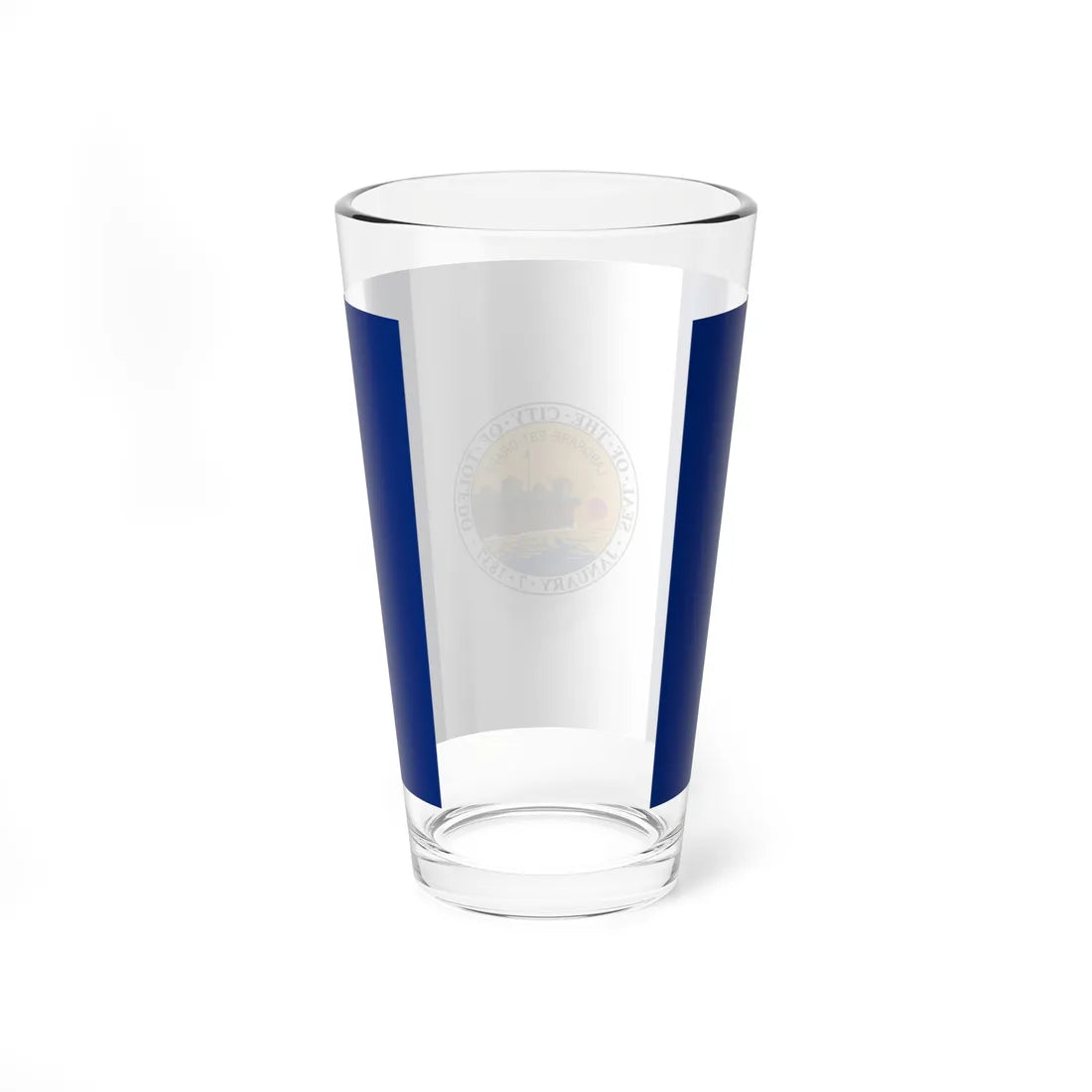 Flag of Toledo Ohio 1994-2025 (United States) Pint Glass 16oz - Go Mug Yourself