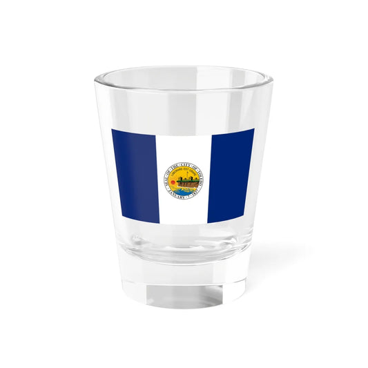Flag of Toledo Ohio 1994-2025 (United States) Shot Glass 1.5oz 1.5oz - Go Mug Yourself