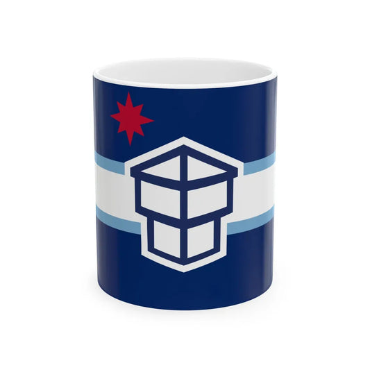 Flag of Toledo Ohio 2025 (United States) White Coffee Mug 11oz - Go Mug Yourself