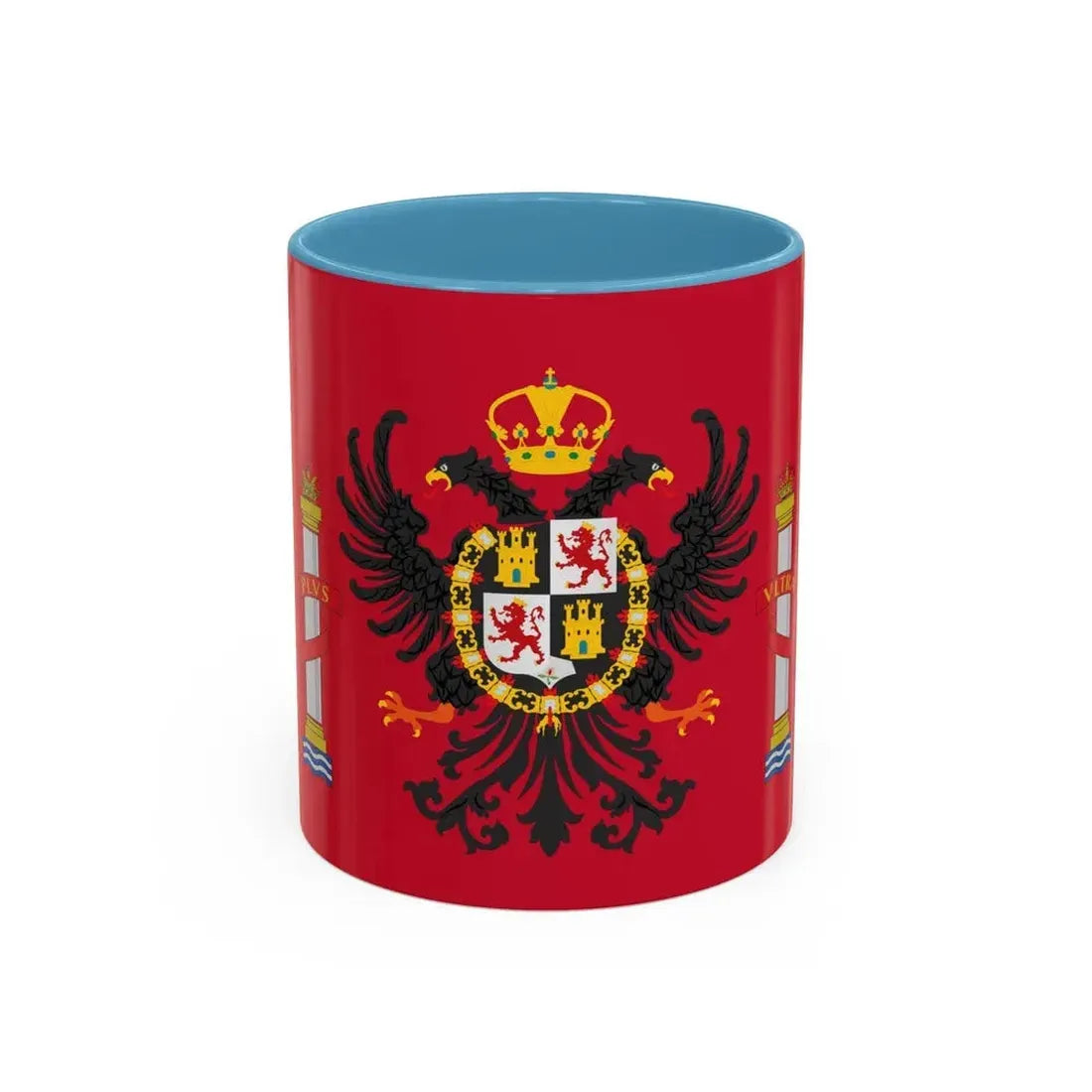 Flag of Toledo Spain - Accent Coffee Mug 11oz Light Blue - Go Mug Yourself