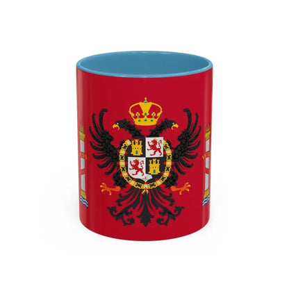 Flag of Toledo Spain - Accent Coffee Mug 11oz Light Blue - Go Mug Yourself