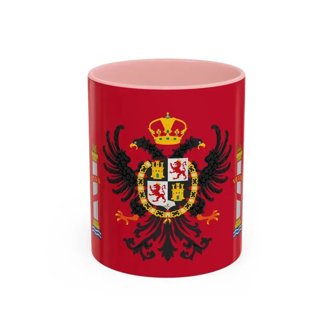 Flag of Toledo Spain - Accent Coffee Mug 11oz Pink - Go Mug Yourself