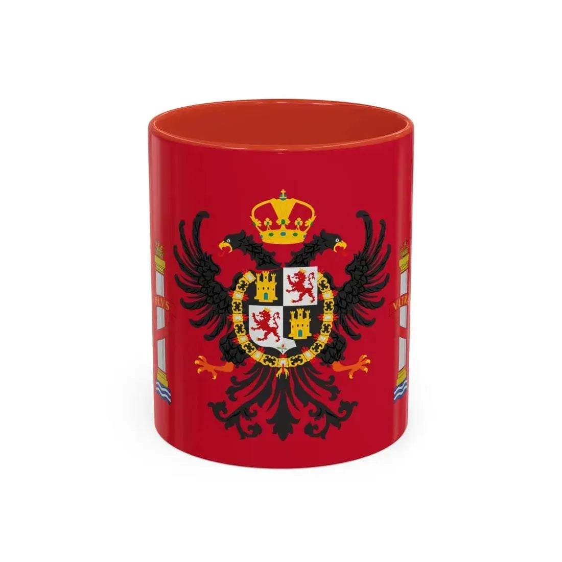Flag of Toledo Spain - Accent Coffee Mug 11oz Red - Go Mug Yourself