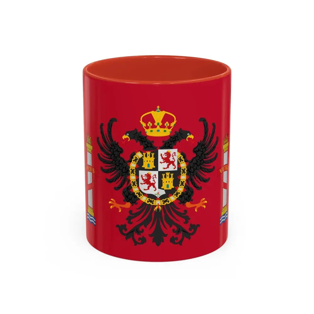 Flag of Toledo Spain - Accent Coffee Mug 11oz Red - Go Mug Yourself