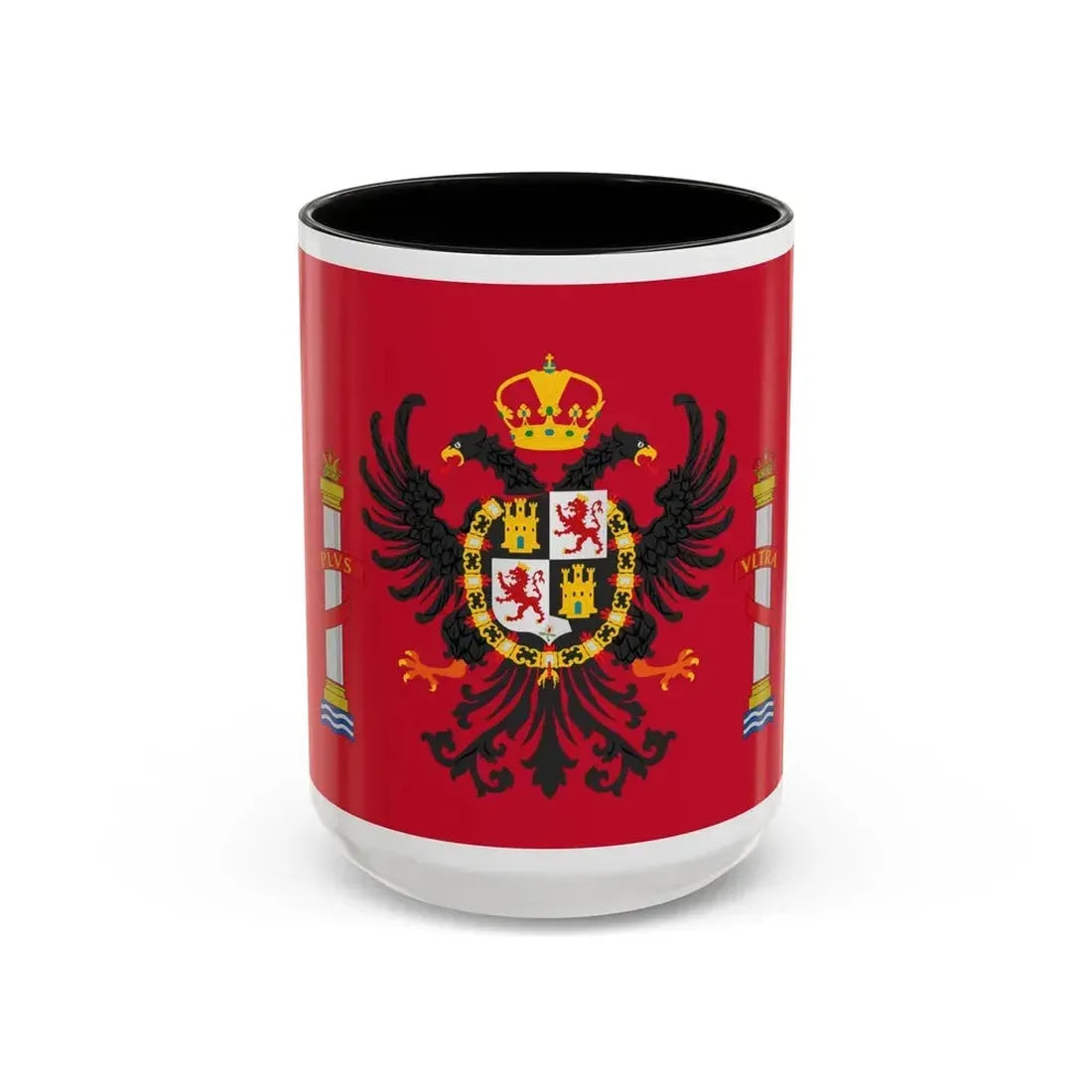 Flag of Toledo Spain - Accent Coffee Mug 15oz Black - Go Mug Yourself