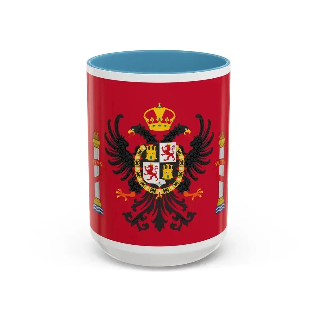 Flag of Toledo Spain - Accent Coffee Mug 15oz Light Blue - Go Mug Yourself