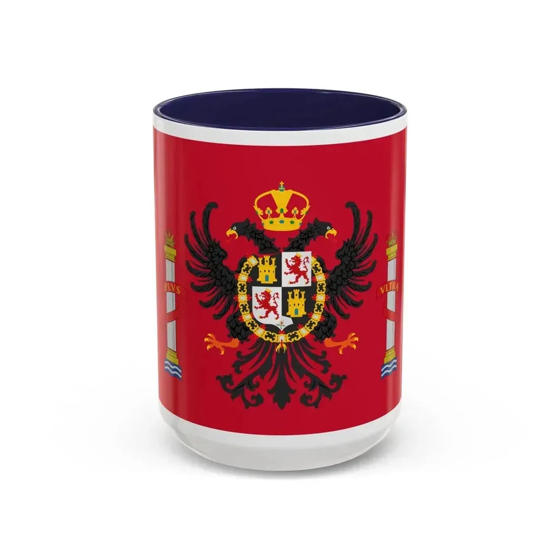 Flag of Toledo Spain - Accent Coffee Mug 15oz Navy - Go Mug Yourself