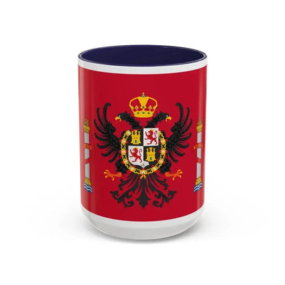Flag of Toledo Spain - Accent Coffee Mug 15oz Navy - Go Mug Yourself