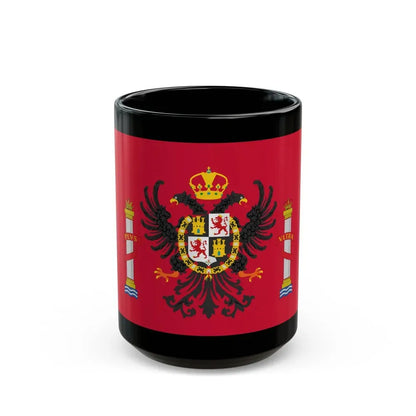 Flag of Toledo Spain - Black Coffee Mug 15oz - Go Mug Yourself