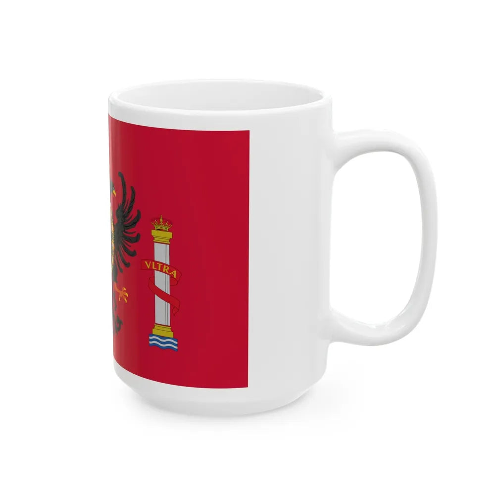 Flag of Toledo Spain - White Coffee Mug-Go Mug Yourself