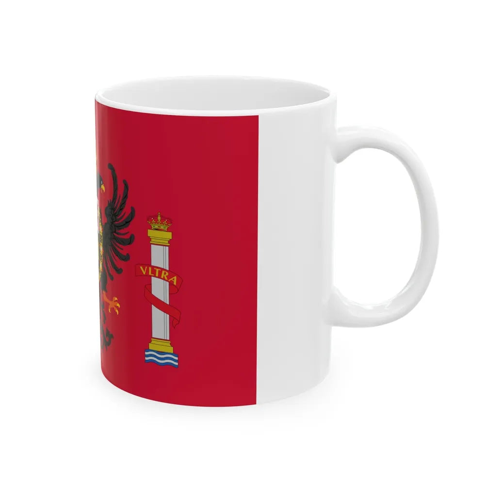 Flag of Toledo Spain - White Coffee Mug-Go Mug Yourself