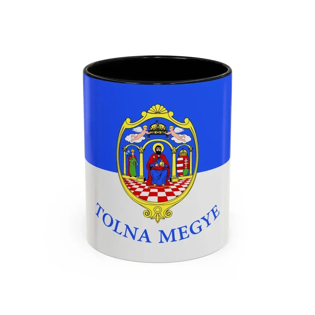 Flag of Tolna County Hungary - Accent Coffee Mug 11oz Black - Go Mug Yourself