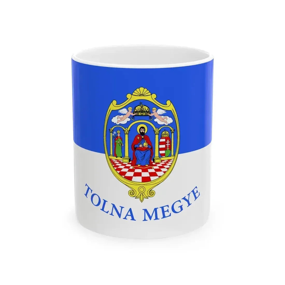 Flag of Tolna County Hungary - White Coffee Mug 11oz - Go Mug Yourself