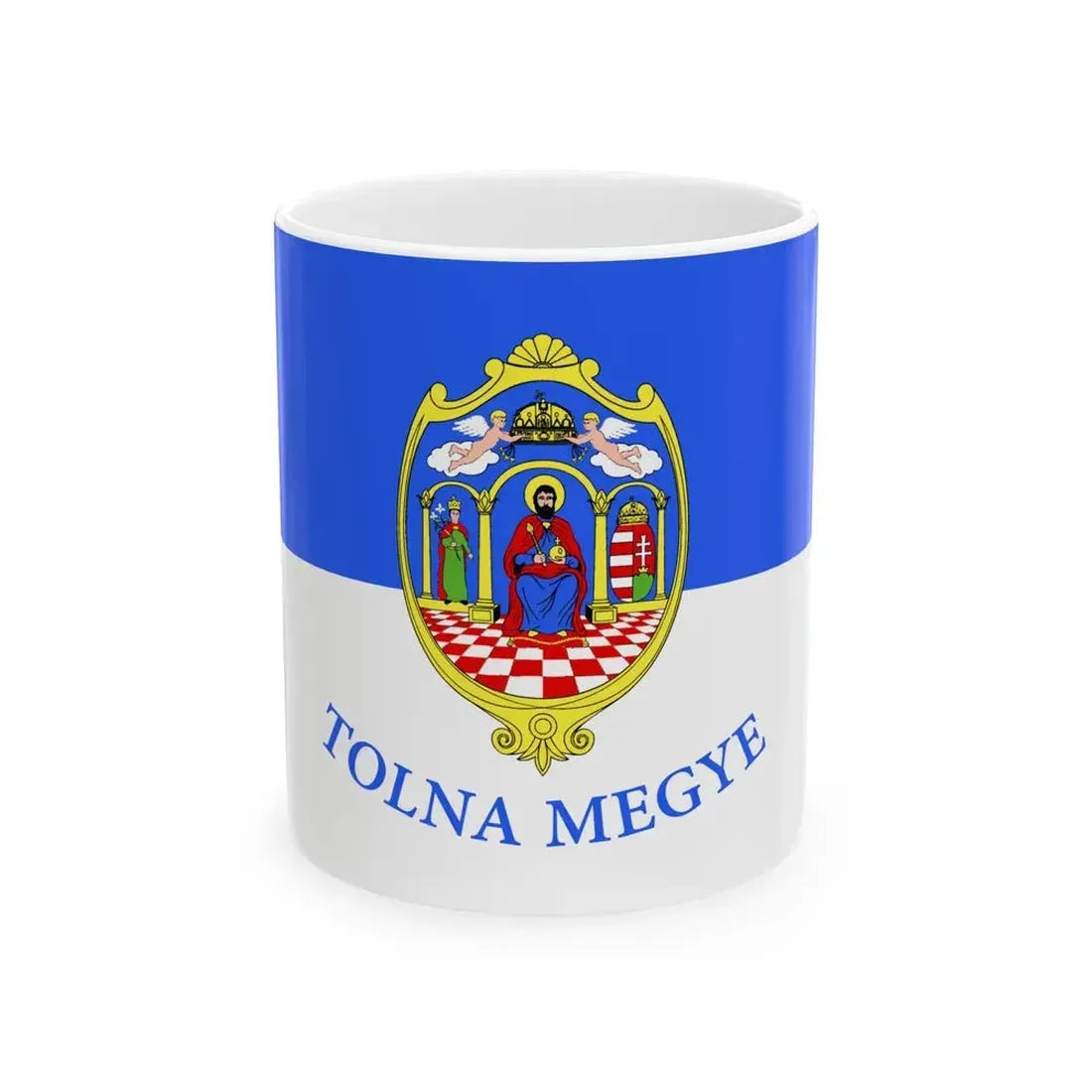 Flag of Tolna County Hungary - White Coffee Mug 11oz - Go Mug Yourself
