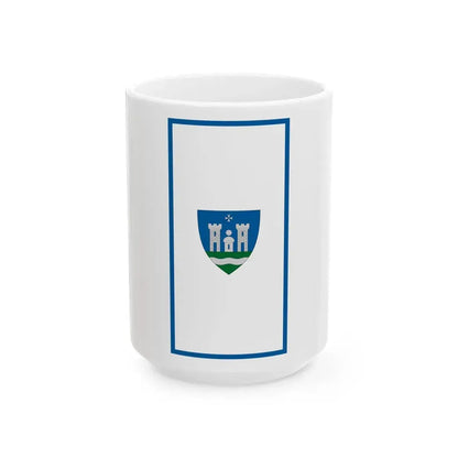Flag of Tolna vertical (Hungary) White Coffee Mug 15oz - Go Mug Yourself
