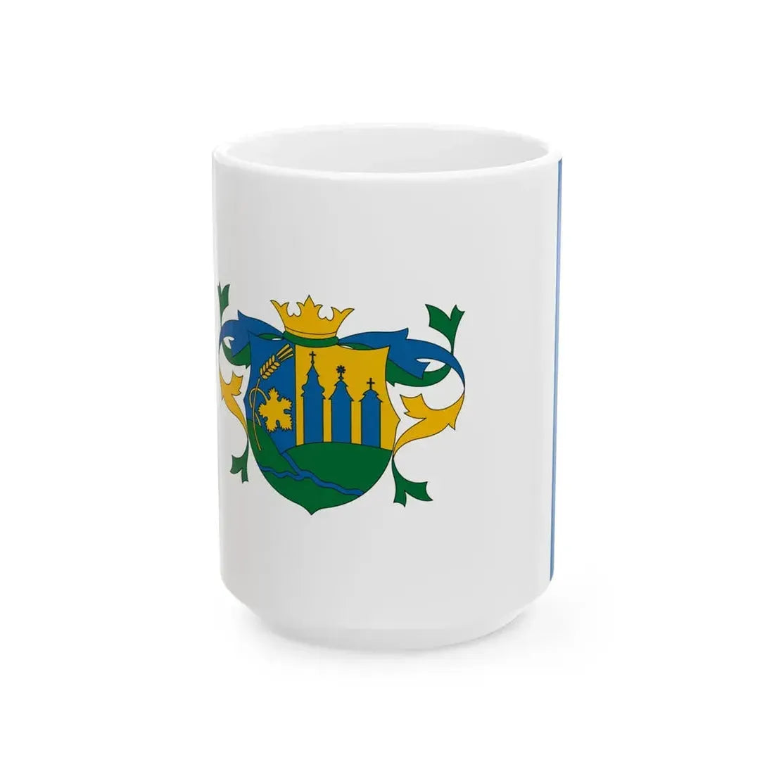 Flag of Tolnanemedi (Hungary) White Coffee Mug 15oz - Go Mug Yourself