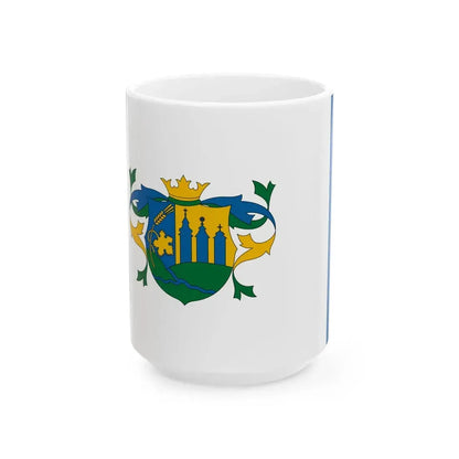 Flag of Tolnanemedi (Hungary) White Coffee Mug 15oz - Go Mug Yourself