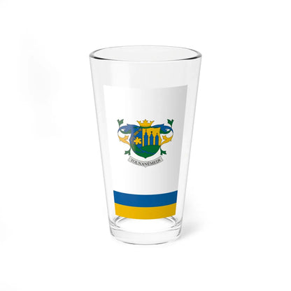 Flag of Tolnanemedi vertical (Hungary) Pint Glass 16oz 16oz - Go Mug Yourself