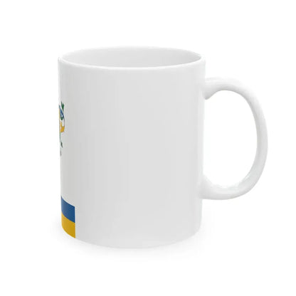 Flag of Tolnanemedi vertical (Hungary) White Coffee Mug - Go Mug Yourself
