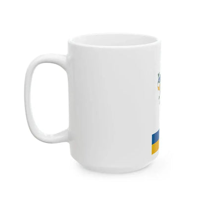 Flag of Tolnanemedi vertical (Hungary) White Coffee Mug - Go Mug Yourself