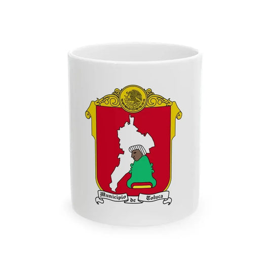 Flag of Toluca Mexico (Mexico) White Coffee Mug 11oz - Go Mug Yourself
