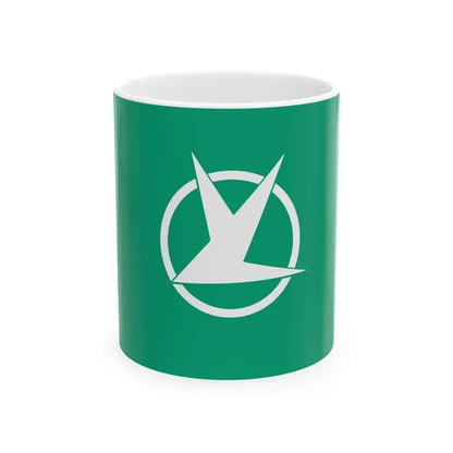 Flag of Tomisato Chiba (Japan) White Coffee Mug 11oz - Go Mug Yourself