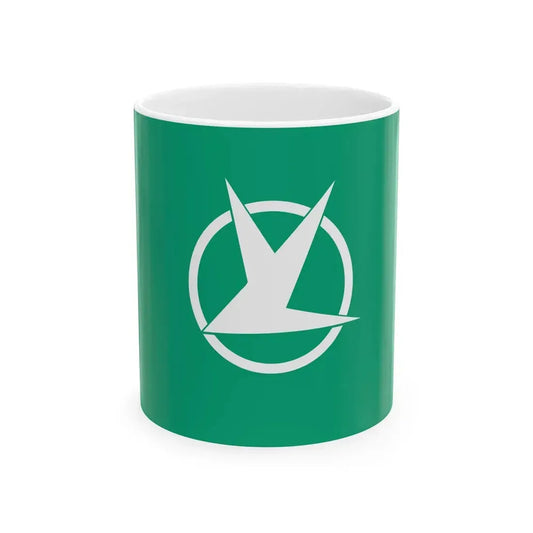 Flag of Tomisato Chiba (Japan) White Coffee Mug 11oz - Go Mug Yourself