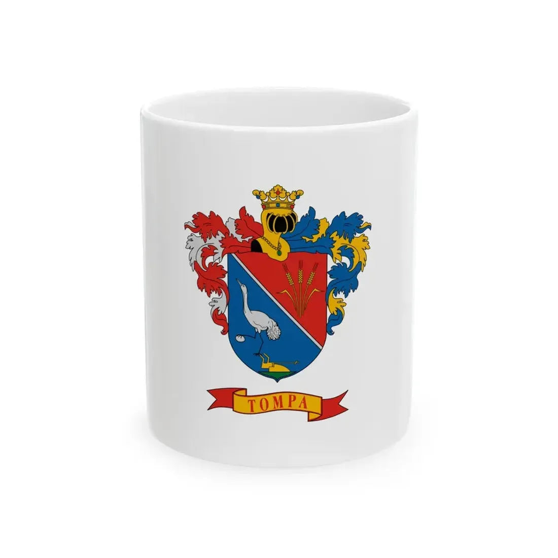 Flag of Tompa (Hungary) White Coffee Mug 11oz - Go Mug Yourself
