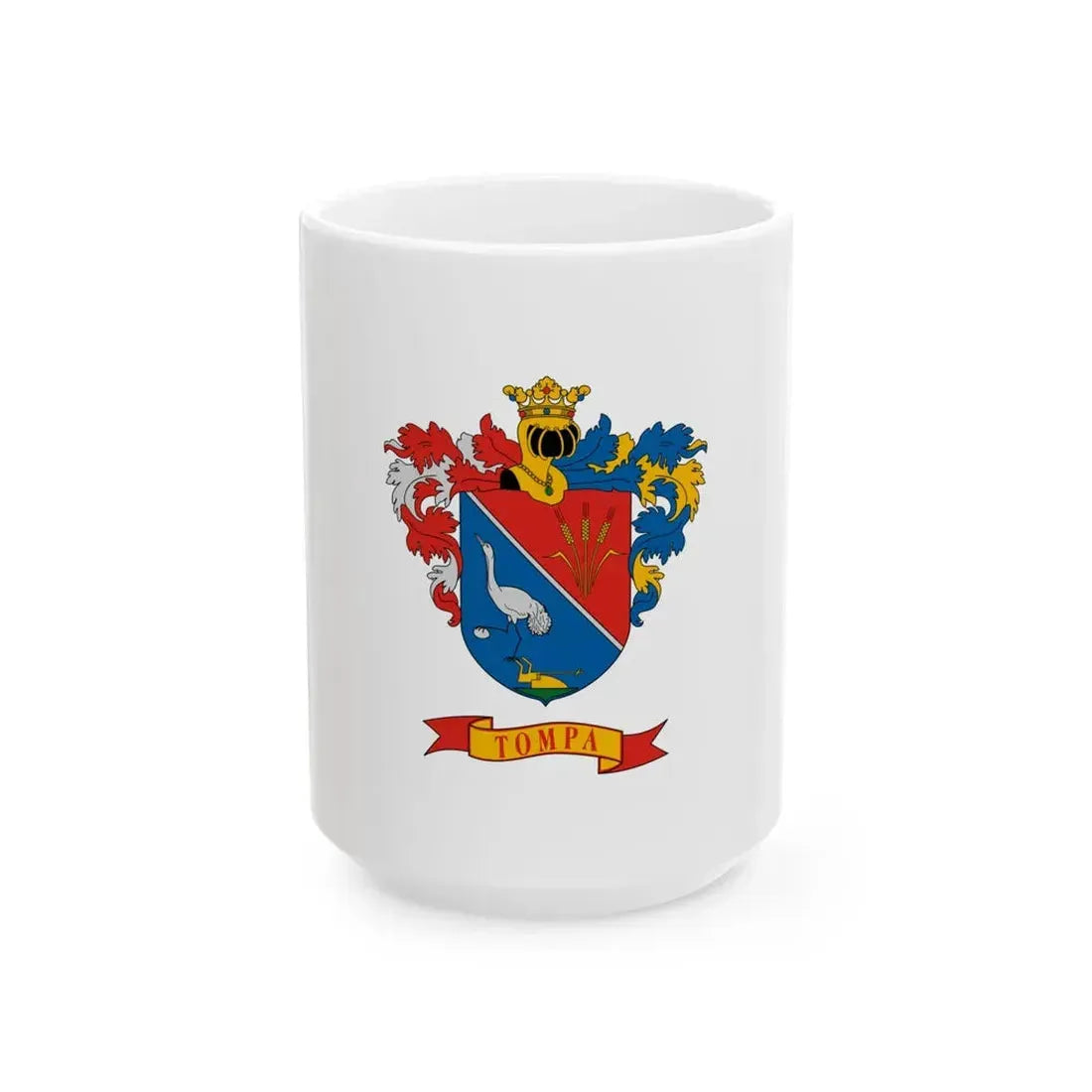 Flag of Tompa (Hungary) White Coffee Mug 15oz - Go Mug Yourself