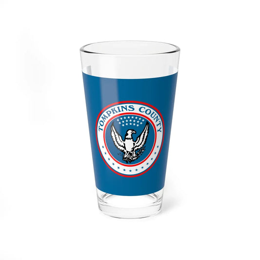 Flag of Tompkins County New York (United States) Pint Glass 16oz 16oz - Go Mug Yourself