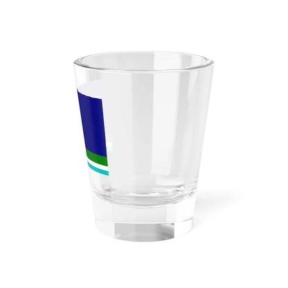Flag of Tomponsky rayon 2003 (Russia) Shot Glass 1.5oz - Go Mug Yourself