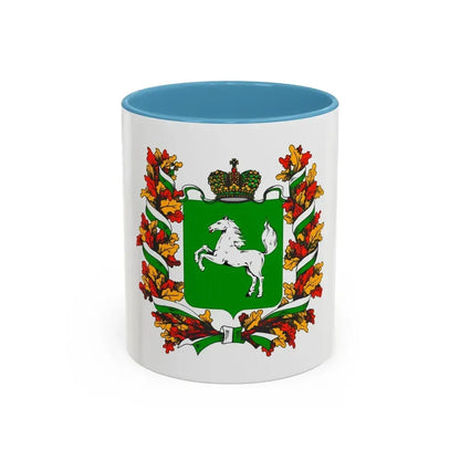 Flag of Tomsk Oblast Russia - Accent Coffee Mug 11oz Light Blue - Go Mug Yourself