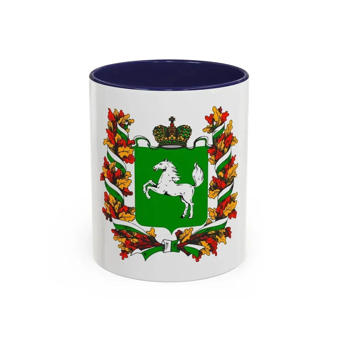 Flag of Tomsk Oblast Russia - Accent Coffee Mug 11oz Navy - Go Mug Yourself