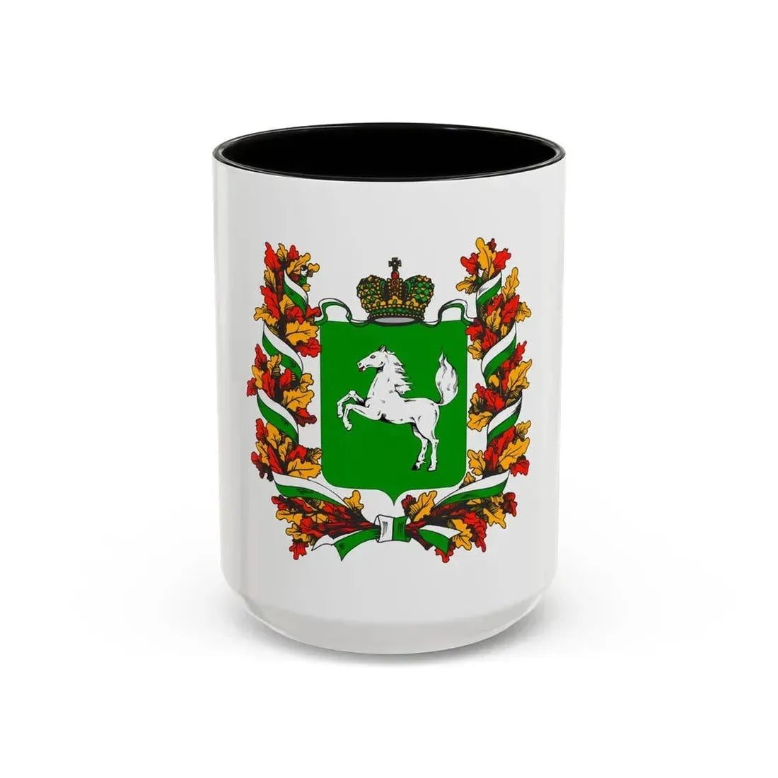 Flag of Tomsk Oblast Russia - Accent Coffee Mug 15oz Black - Go Mug Yourself