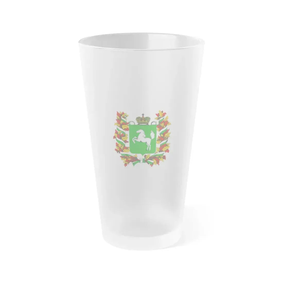 Flag of Tomsk Oblast Russia - Frosted Pint Glass 16oz 16oz Frosted - Go Mug Yourself