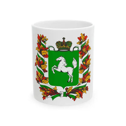Flag of Tomsk Oblast (Russia) White Coffee Mug 11oz - Go Mug Yourself