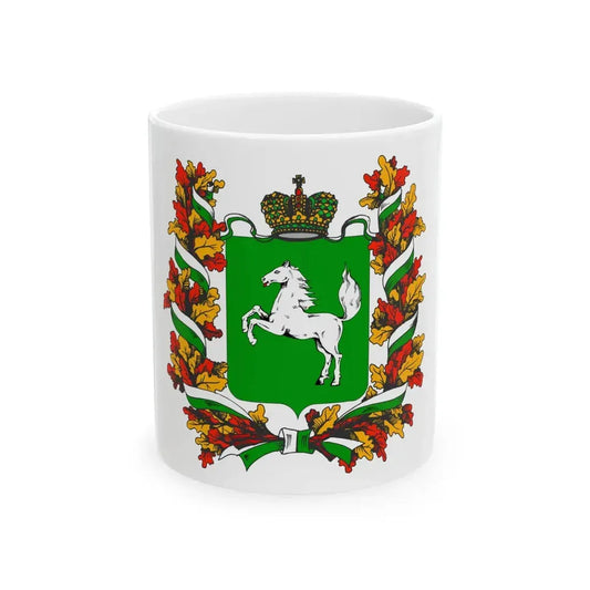 Flag of Tomsk Oblast (Russia) White Coffee Mug 11oz - Go Mug Yourself