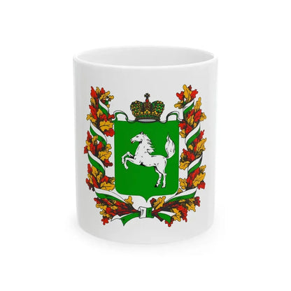 Flag of Tomsk Oblast Russia - White Coffee Mug 11oz - Go Mug Yourself