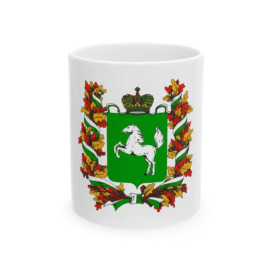 Flag of Tomsk Oblast Russia - White Coffee Mug 11oz - Go Mug Yourself