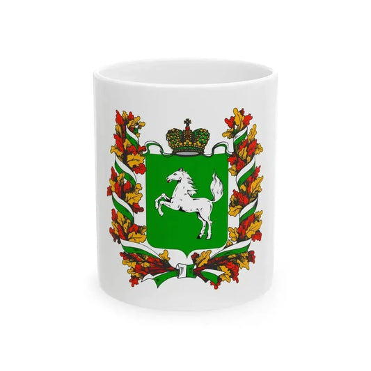 Flag of Tomsk Oblast Russia - White Coffee Mug 11oz - Go Mug Yourself
