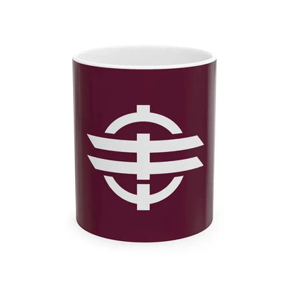 Flag of Tonaki Okinawa (Japan) White Coffee Mug 11oz - Go Mug Yourself