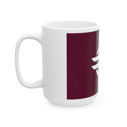 Flag of Tonaki Okinawa (Japan) White Coffee Mug - Go Mug Yourself