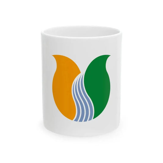 Flag of Tonami Toyama (Japan) White Coffee Mug 11oz - Go Mug Yourself
