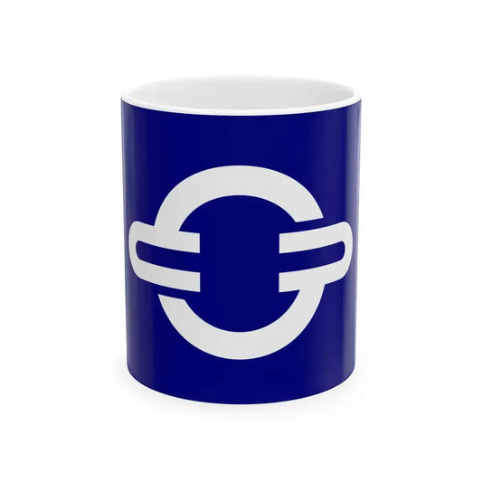 Flag of Tone Ibaraki (Japan) White Coffee Mug 11oz - Go Mug Yourself