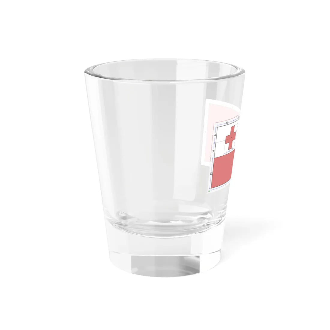 Flag of Tonga construction sheet (Tonga) Shot Glass 1.5oz - Go Mug Yourself