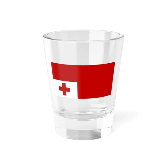 Flag of Tonga upside down (Tonga) Shot Glass 1.5oz 1.5oz - Go Mug Yourself