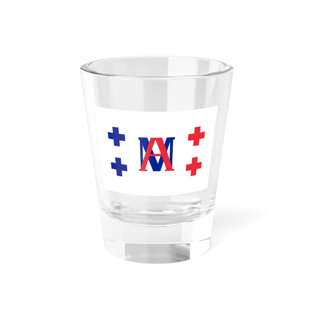 Flag of Tongatapu 1858-1862 (Tonga) Shot Glass 1.5oz 1.5oz - Go Mug Yourself