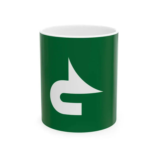 Flag of Tono Iwate (Japan) White Coffee Mug 11oz - Go Mug Yourself