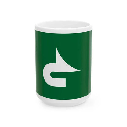 Flag of Tono Iwate (Japan) White Coffee Mug 15oz - Go Mug Yourself