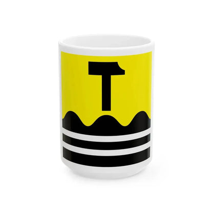 Flag of Tootsi Parish (Estonia) White Coffee Mug 15oz - Go Mug Yourself